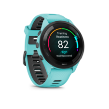 Garmin Forerunner 265, luneta Black, pouzdro Aqua, řemínek silicone Aqua/Black - Forerunner265_HR_3002.57