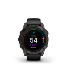 Garmin epix™ Pro (Gen 2) – Sapphire Edition | 47 mm, Carbon Gray DLC Titanium / Black Band - EpixPro47_HR_2001.107