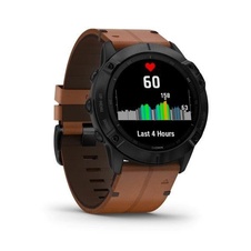 Garmin Fenix 6X PRO Sapphire, BlackDLC/BrownLeather Band (MAP/Music)