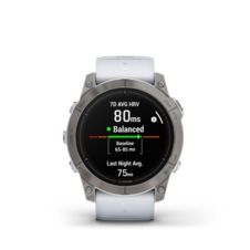 Garmin epix™ Pro (Gen 2) – Sapphire Edition | 51 mm, Titanium / Whitestone Band - EpixPro51_HR_3001.39