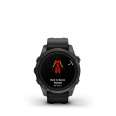 Garmin epix™ Pro (Gen 2) – Sapphire Edition | 42 mm, Carbon Gray DLC Titanium / Black Band - EpixPro42_HR_3001.20