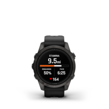 Garmin epix™ Pro (Gen 2) – Sapphire Edition | 42 mm, Carbon Gray DLC Titanium / Black Band - EpixPro42_HR_3001.84