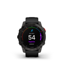 Garmin epix™ (Gen 2) – Sapphire Edition | 47 mm, Black Titanium / Black Band - epix2_HR_2001.43