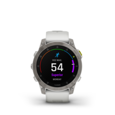 Garmin epix™ (Gen 2) – Sapphire Edition | 47 mm, Titanium / White Band - epix2_HR_3001.43