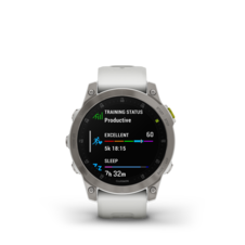 Garmin epix™ (Gen 2) – Sapphire Edition | 47 mm, Titanium / White Band - epix2_HR_3001.47