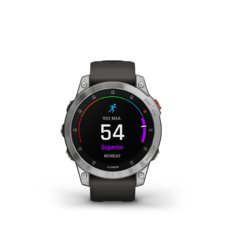 Garmin epix™ (Gen 2) – Standard Edition | 47 mm, Slate Steel / Black Band - epix2_HR_1001.43