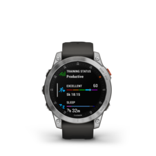Garmin epix™ (Gen 2) – Standard Edition | 47 mm, Slate Steel / Black Band - epix2_HR_1001.47