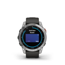 Garmin epix™ (Gen 2) – Standard Edition | 47 mm, Slate Steel / Black Band - epix2_HR_1001.46