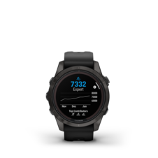 Garmin Fenix 7S Pro – Sapphire Solar Edition, Carbon Gray DLC Titanium / Black Band - fenix7SPro_HR_2001.1