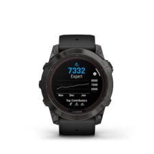 Garmin Fenix 7X Pro – Sapphire Solar Edition, Carbon Gray DLC Titanium / Black Band - fenix7XPro_HR_2001.1