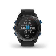 Garmin Descent Mk2i, Titan Carbon Gray DLC/Black Silicone Band - DescentMk2i_HR_1001.55