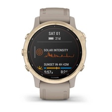 Garmin Fenix 6S PRO Solar, LightGold/Sand Band (MAP/Music)