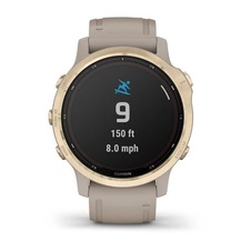 Garmin Fenix 6S PRO Solar, LightGold/Sand Band (MAP/Music)