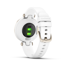 Garmin Lily – Sport Edition, Luneta v barvě Cream Gold, tělo White, silikonový řemínek - Lily_HR_1004