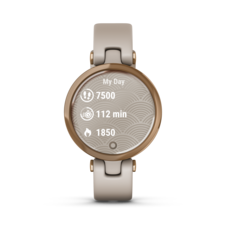Garmin Lily – Sport Edition, Luneta v barvě Rose Gold, tělo Light Sand, silikonový řemínek - Lily_HR_2001.15