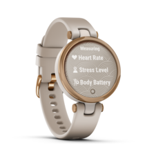 Garmin Lily – Sport Edition, Luneta v barvě Rose Gold, tělo Light Sand, silikonový řemínek - Lily_HR_2002.11