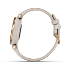 Garmin Lily – Sport Edition, Luneta v barvě Rose Gold, tělo Light Sand, silikonový řemínek - Lily_HR_2005