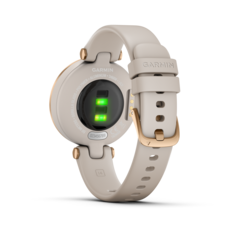 Garmin Lily – Sport Edition, Luneta v barvě Rose Gold, tělo Light Sand, silikonový řemínek - Lily_HR_2004