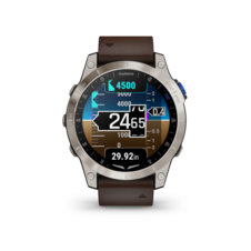 Garmin D2 Mach1, Sapphire Titan/ Brown Leather Band - D2Mach1_HR_2001.18