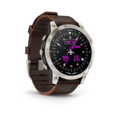 Garmin D2 Mach1, Sapphire Titan/ Brown Leather Band - D2Mach1_HR_2002.2