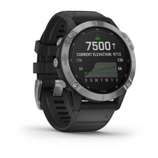 Garmin Fenix 6 Solar, Silver/Black Band