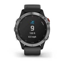 Garmin Fenix 6 Solar, Silver/Black Band