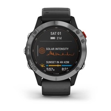 Garmin Fenix 6 Solar, Silver/Black Band