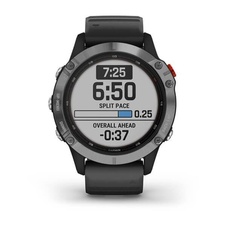 Garmin Fenix 6 Solar, Silver/Black Band