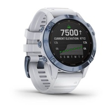 Garmin Fenix 6 PRO Solar, Titanium Blue/White Band (MAP/Music)