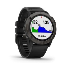 Garmin Fenix 6X PRO Solar, TitaniumGrayDLC/Black Band (MAP/Music)