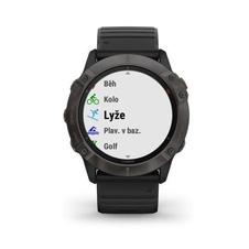 Garmin Fenix 6X PRO Solar, TitaniumGrayDLC/Black Band (MAP/Music)