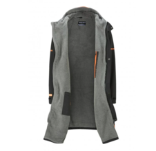 ZONE3 Oversized Polar Fleece Parka Robe Jacket - Black / Orange - Snímek obrazovky 2025-07-18 v 21.00.25