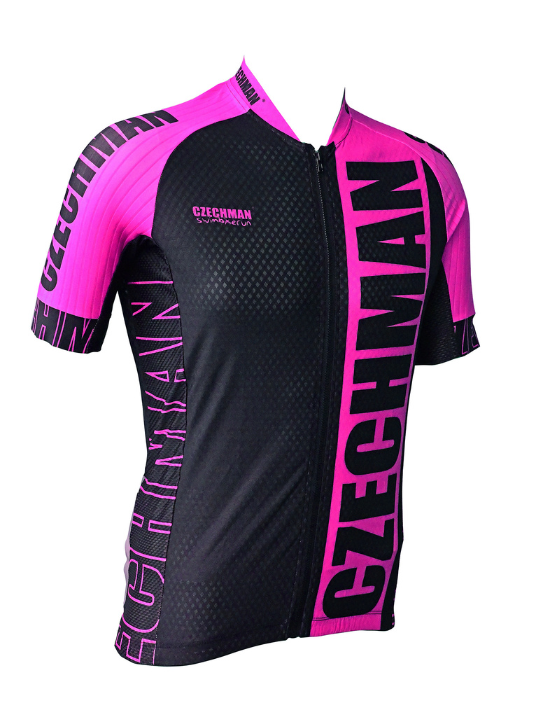 Cyklistický dres RACE - Růžová - Dámský cyklistický dres race zepředu