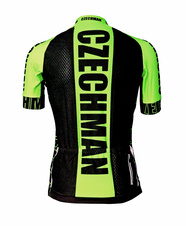 Cyklistický dres RACE - Žlutá - Cyklistický dres race zezadu