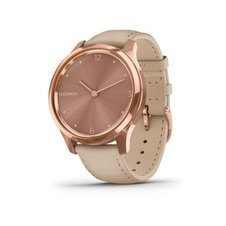 Garmin Vivomove 3 Luxe, 18K RoseGold/SandLeather Band