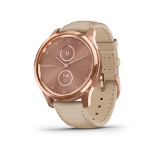 Garmin Vivomove 3 Luxe, 18K RoseGold/SandLeather Band