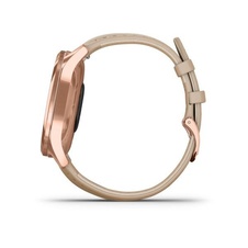 Garmin Vivomove 3 Luxe, 18K RoseGold/SandLeather Band