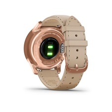 Garmin Vivomove 3 Luxe, 18K RoseGold/SandLeather Band