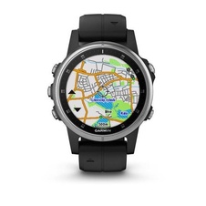 Garmin fenix5S Plus Sapphire Silver, Black Band