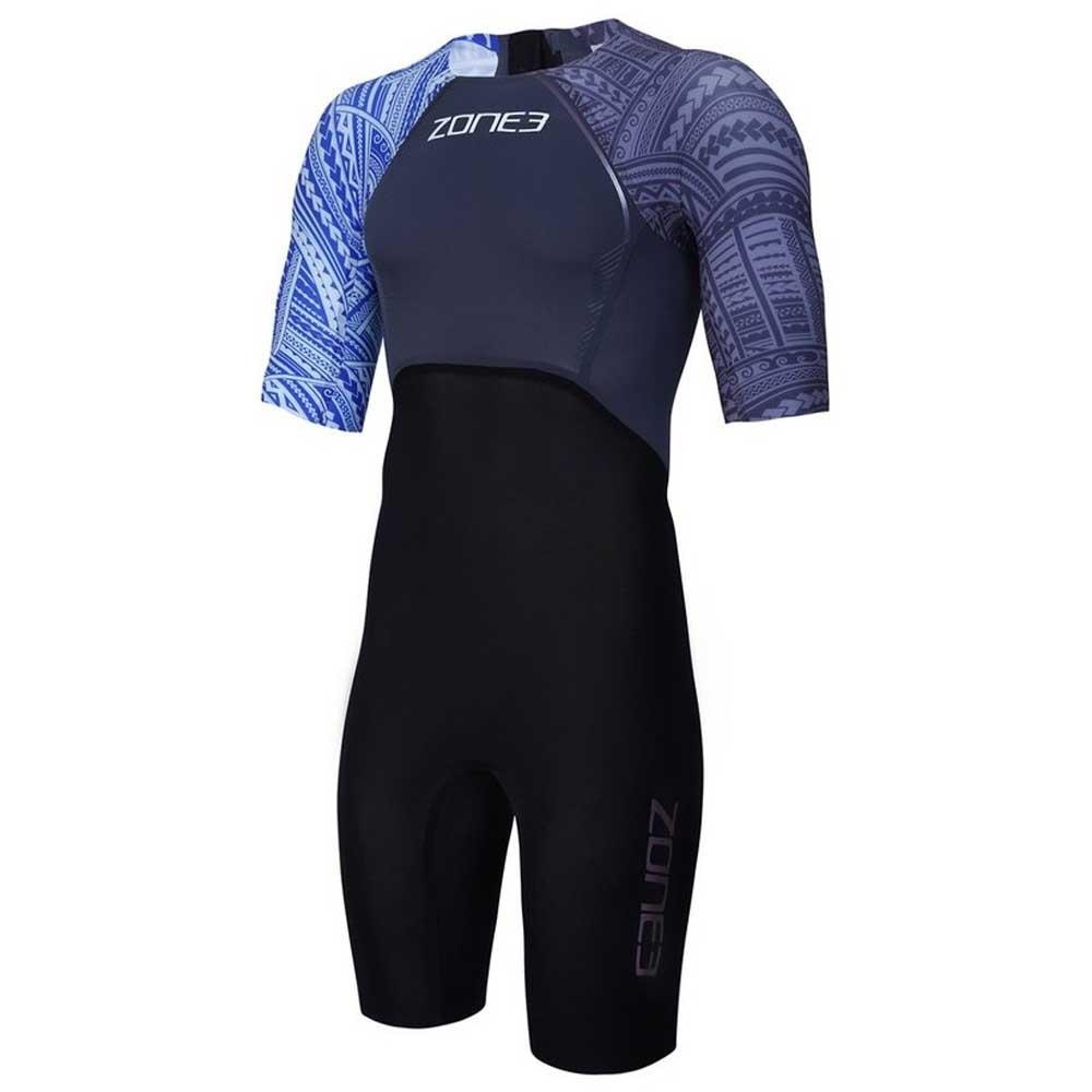 Pánská kombinéza Zone3 - Kona Target SWIMSKIN - BLACK/ GREY/ BLUE