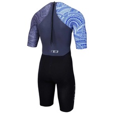 Pánská kombinéza Zone3 - Kona Target SWIMSKIN - BLACK/ GREY/ BLUE