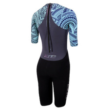 Dámská kombinéza ZONE3 Kona Target SWIMSKIN BLACK/ GREY/ LIGHT BLUE