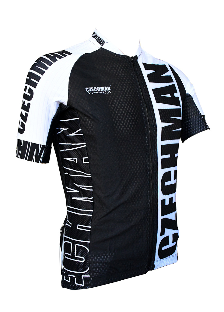 Cyklistický dres RACE - Bílá - Cyklistický dres race zepředu