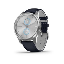 Garmin Vivomove 3 Luxe, Silver/BlueLeather Band