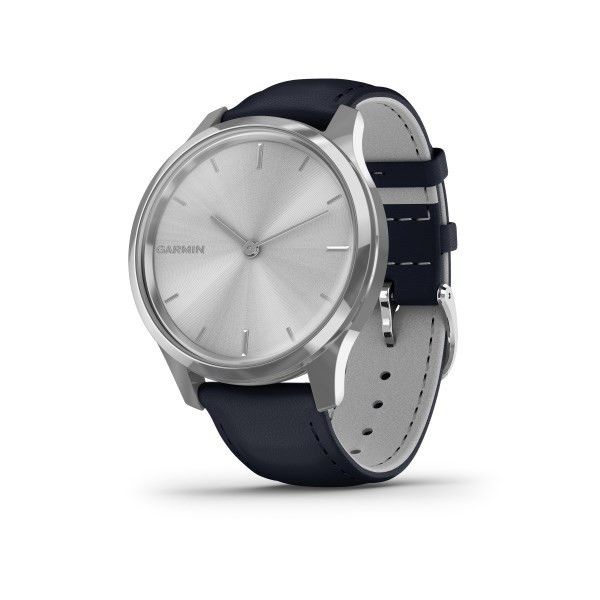 Garmin Vivomove 3 Luxe, Silver/BlueLeather Band