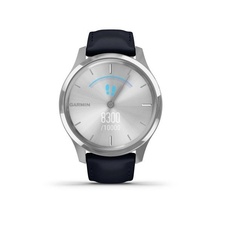 Garmin Vivomove 3 Luxe, Silver/BlueLeather Band