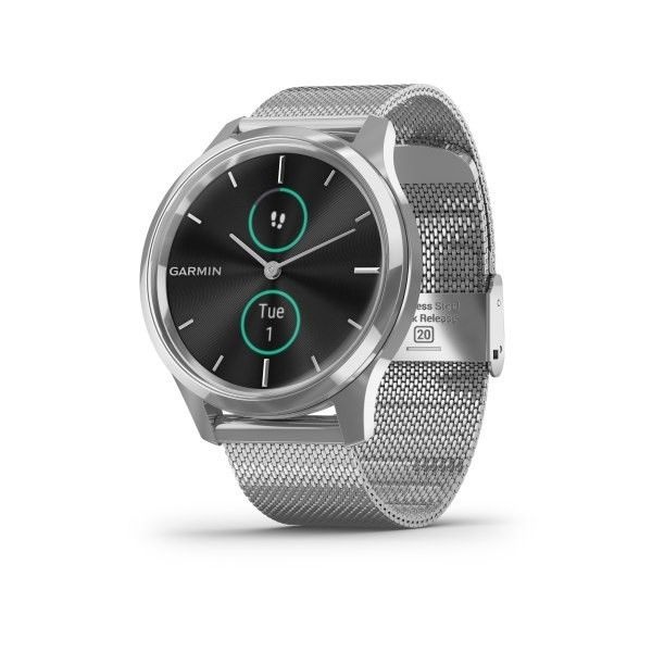 Garmin Vivomove 3 Luxe, Silver/Milanese Band