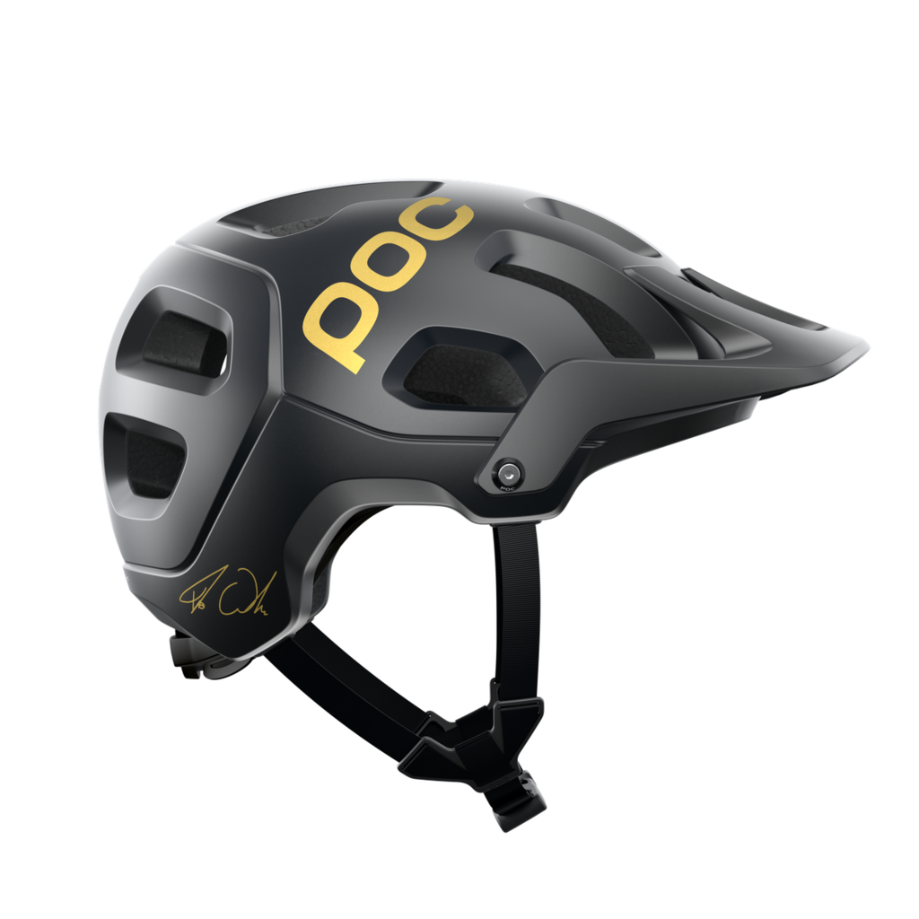 Cyklistická helma POC Tectal Fabio Ed. - Uranium Black Matt/Gold - febio3