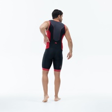 Pánská kombinéza Zone3 MEN'S AQUAFLO PLUS TRISUIT - BLACK/GREY/RED