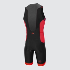 Pánská kombinéza Zone3 MEN'S AQUAFLO PLUS TRISUIT - BLACK/GREY/RED